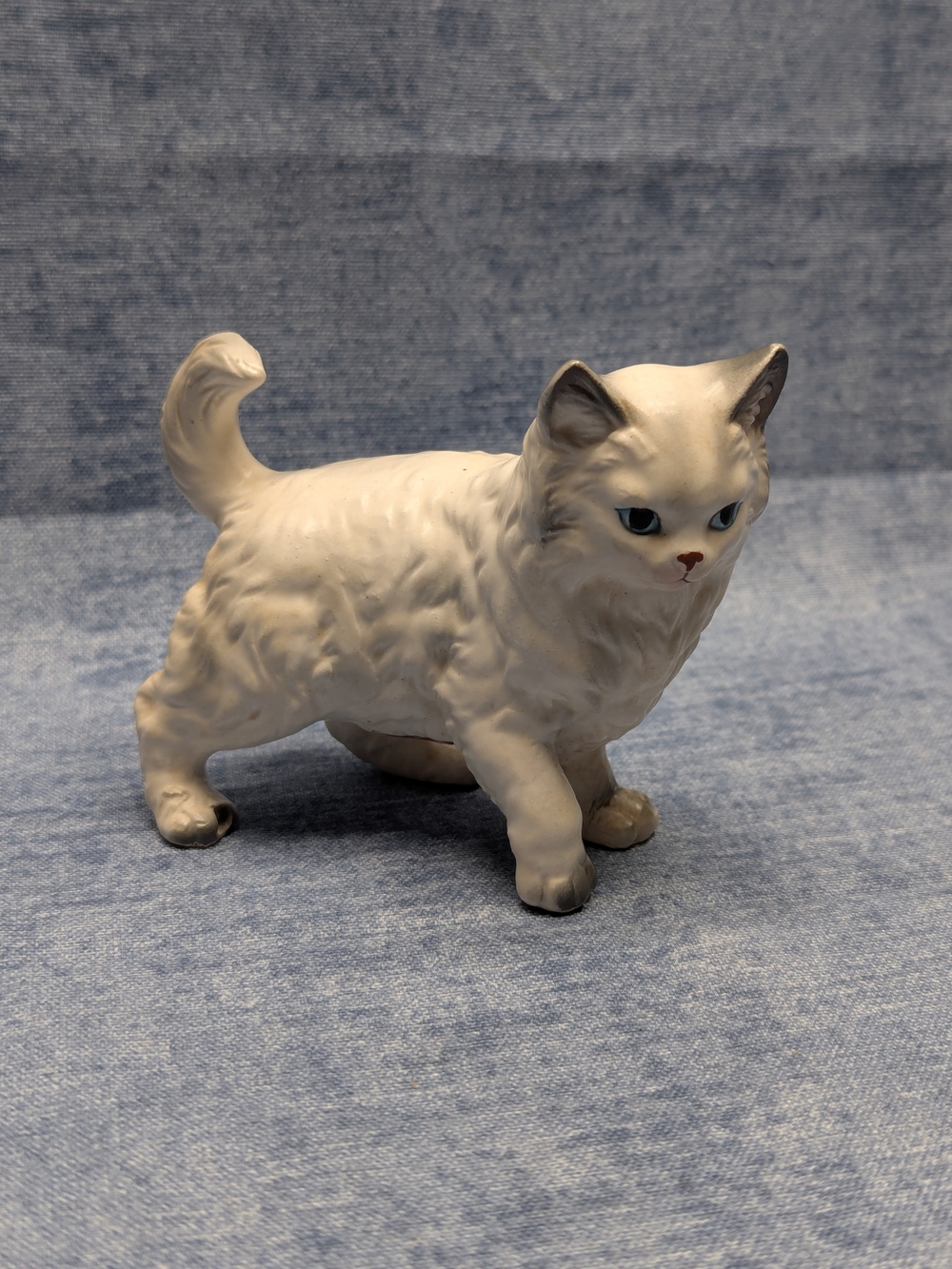 Vintage Norleans Persian Cat Figurine Japan Ceramic Mid Century Modern Retro